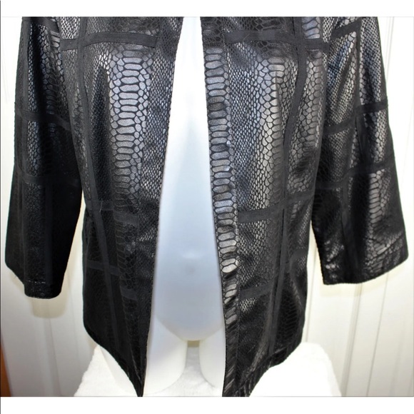 Alfred dunner black snakeskin jacket - Picture 4 of 6
